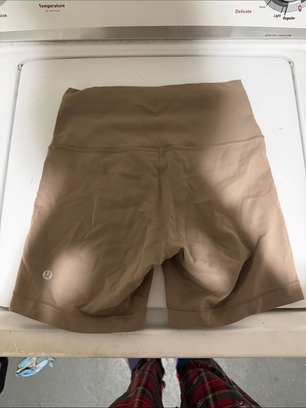 lululemon athletica High-Rise Bike Shorts in Taupe Brown